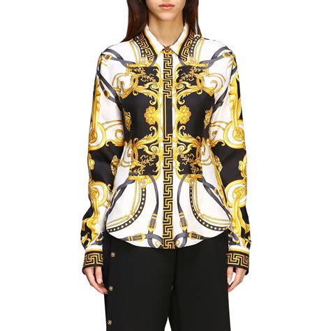 versace silk shirt women's|versace silk shirt sale.